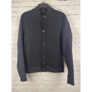 Lululemon Sojourn Jacket Bomber Soft Shell Casual Mens Small Black